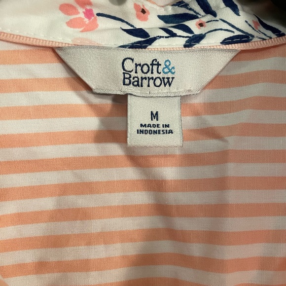 NWT peach striped button up. - Picture 3 of 3